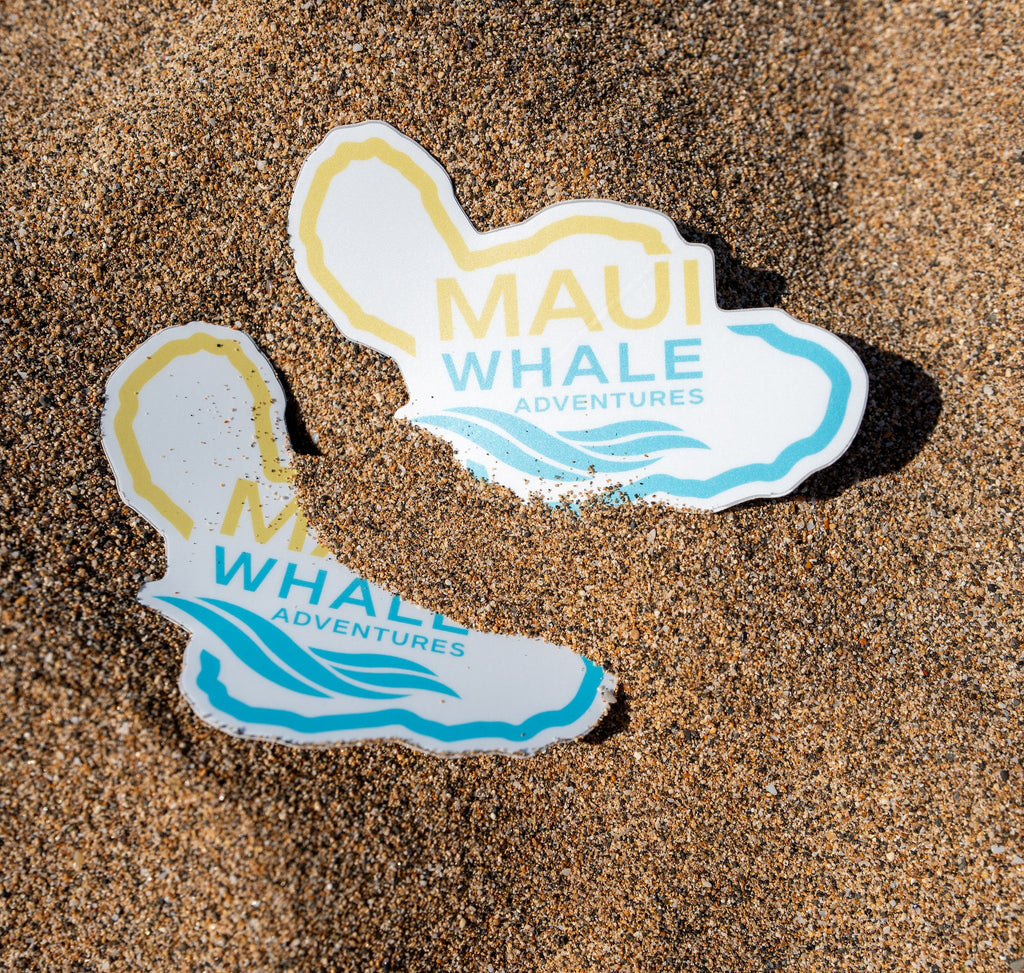 Maui Whale Adventures Die-Cut Sticker (4” × 3”)